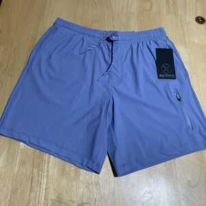 90 Degree by Reflex Warp‎ Endurance Men's Side Pocket Shorts Blue Size M